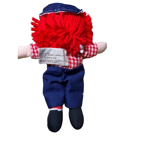 Raggedy Andy Doll - 8.5 Inches Long - With Embroidered Sailor Cap! - Picture 4 of 10